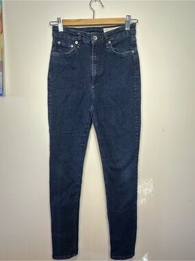 rag & bone Dark Blue High-Rise Skinny Jeans
